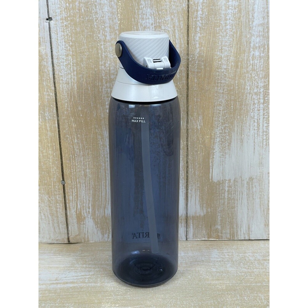 Brita Insulated Filtered Water Bottle with Straw, Reusable, BPA Free Plastic